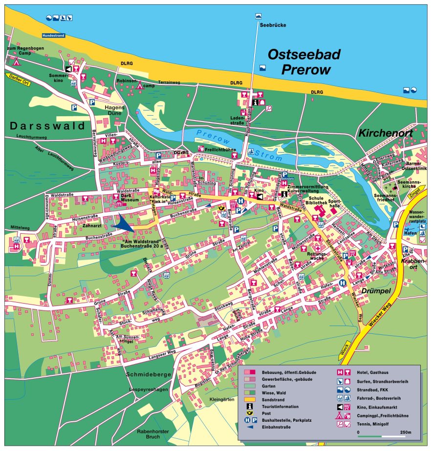 Karte von Prerow f&uuml;r die Detailsuche